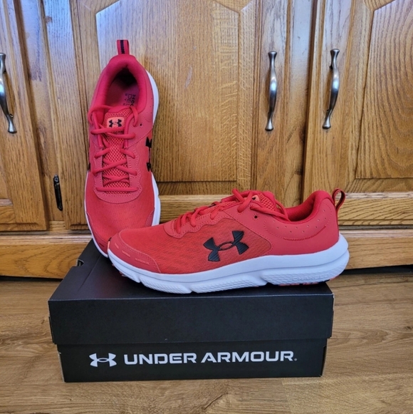 Under Armour Other - Under Armour Mens Size 11.5 UA Charged Assert 10 Red Athletic Shoe Sneaker NEW